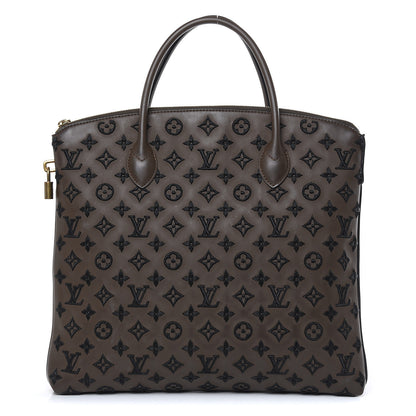Louis Vuitton Monogram Addiction Vertical Lockit MM Brown 1 of 18