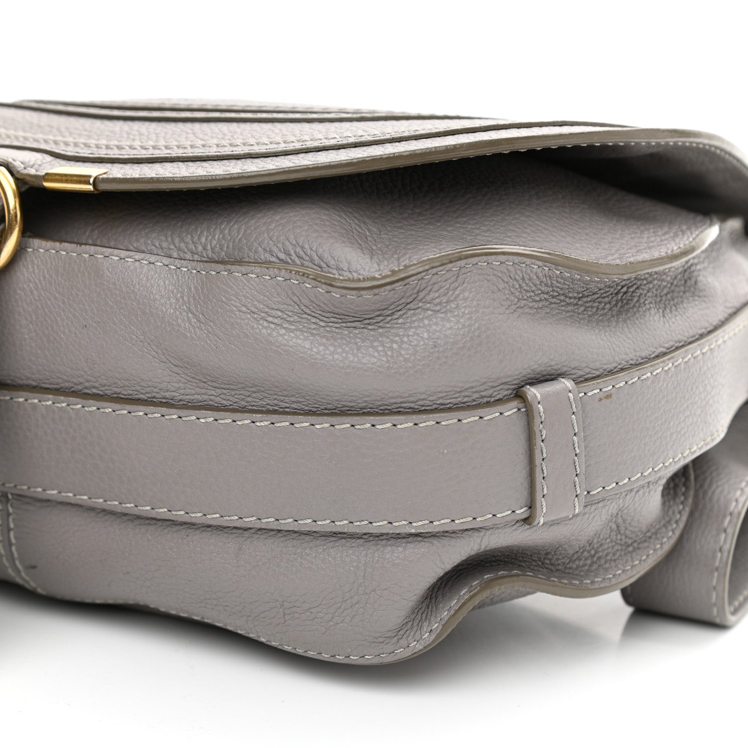 Chloe Calfskin Medium Marcie Round Crossbody Bag Cashmere Grey 18 of 32