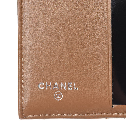 Chanel Metallic Patent Quilted Brilliant Compact Wallet Gold 7 of 9