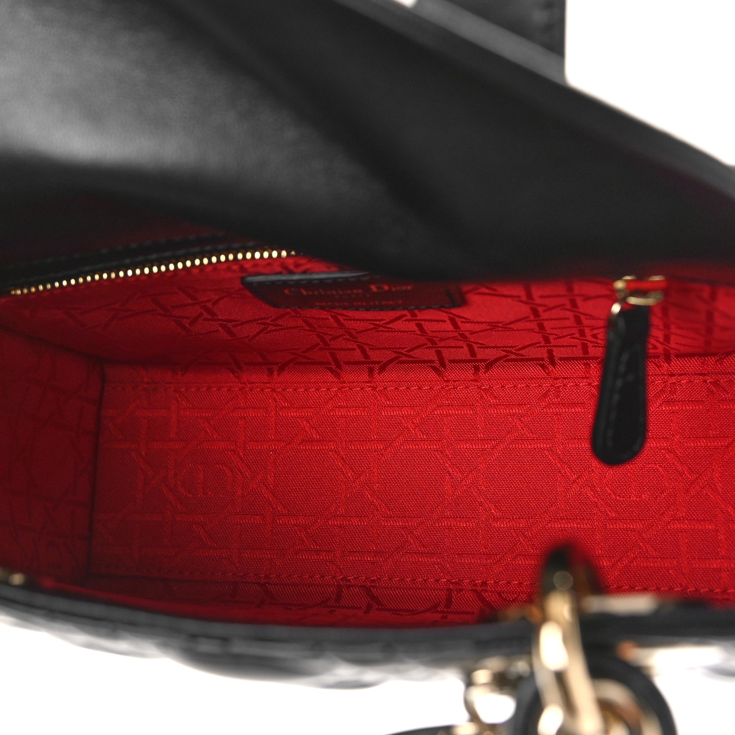 Lambskin Cannage Small My ABCDior Lady Dior Black