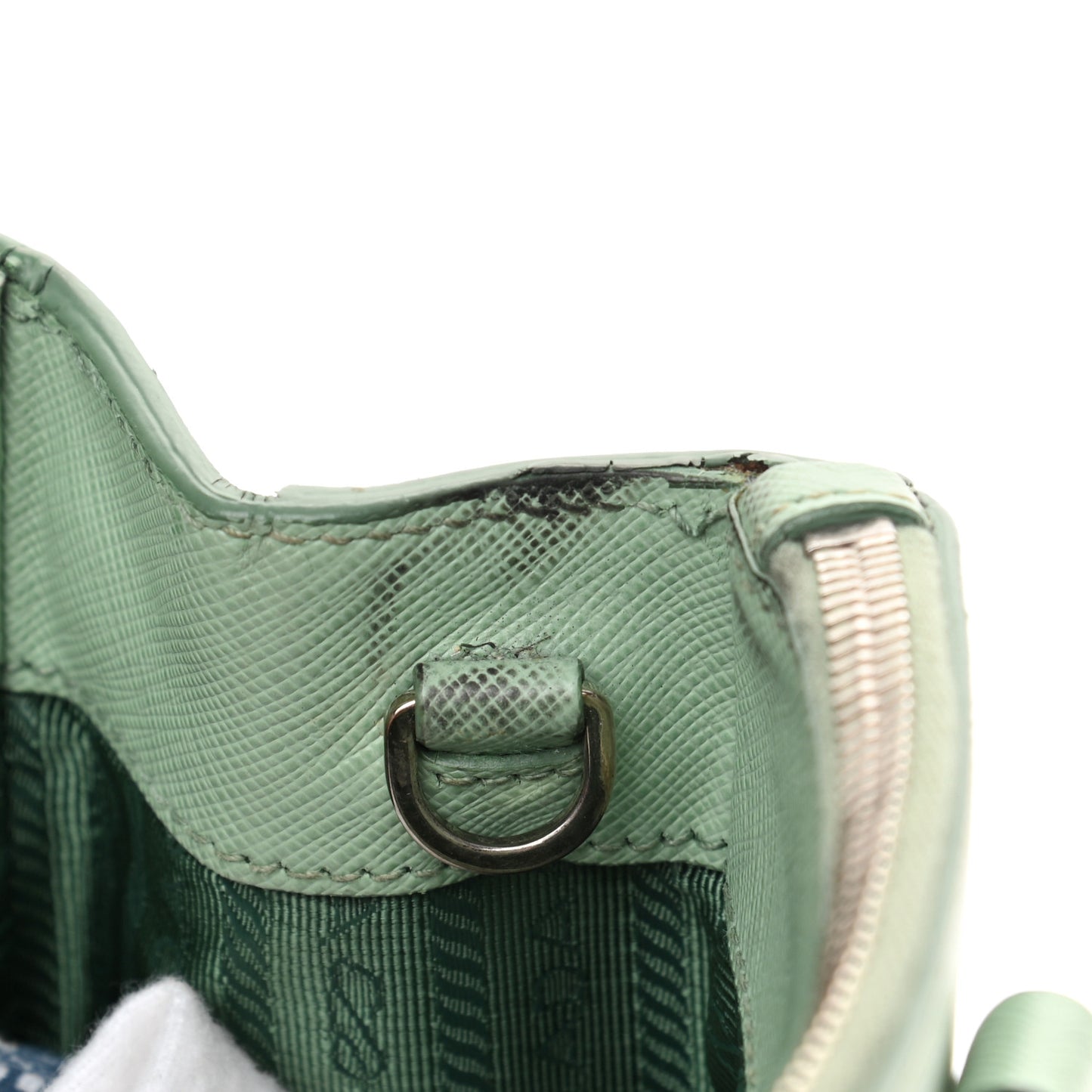 Saffiano Lux Small Galleria Double Zip Tote Acquamarina