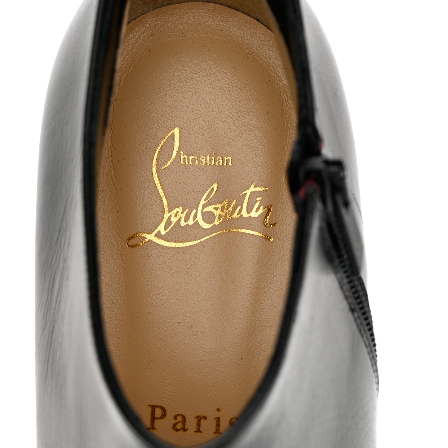 Calfskin Gorgona 85 Ankle Boots 37.5 Black