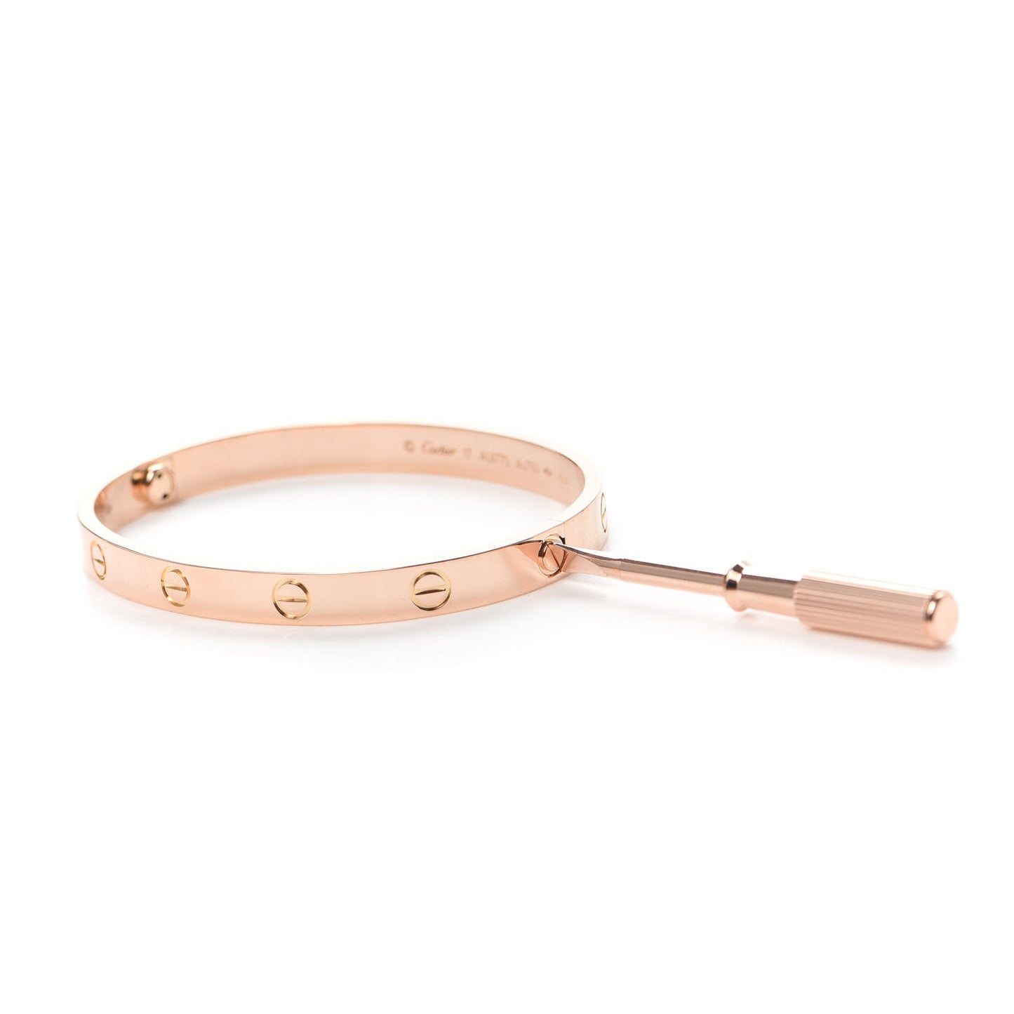 18K Pink Gold LOVE Bracelet 17