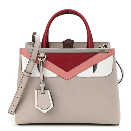 Fendi Vitello Elite Monster Petite 2Jours Tote Polvere Ribes Multicolor 1 of 10