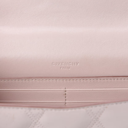 Givenchy Goatskin Quilted GV3 Strap Wallet Pale Pink 8 of 11