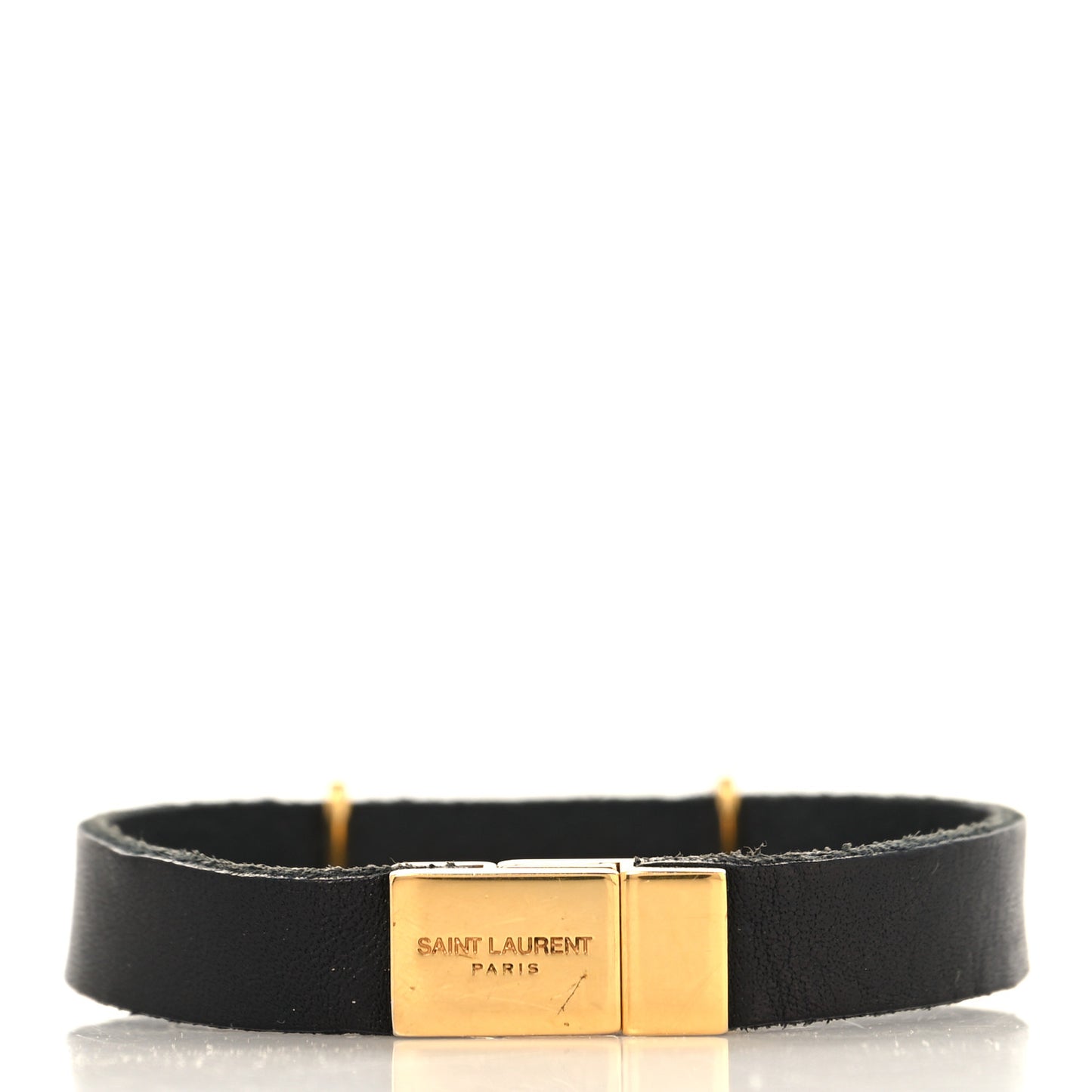 Calfskin Monogram Bracelet M Black