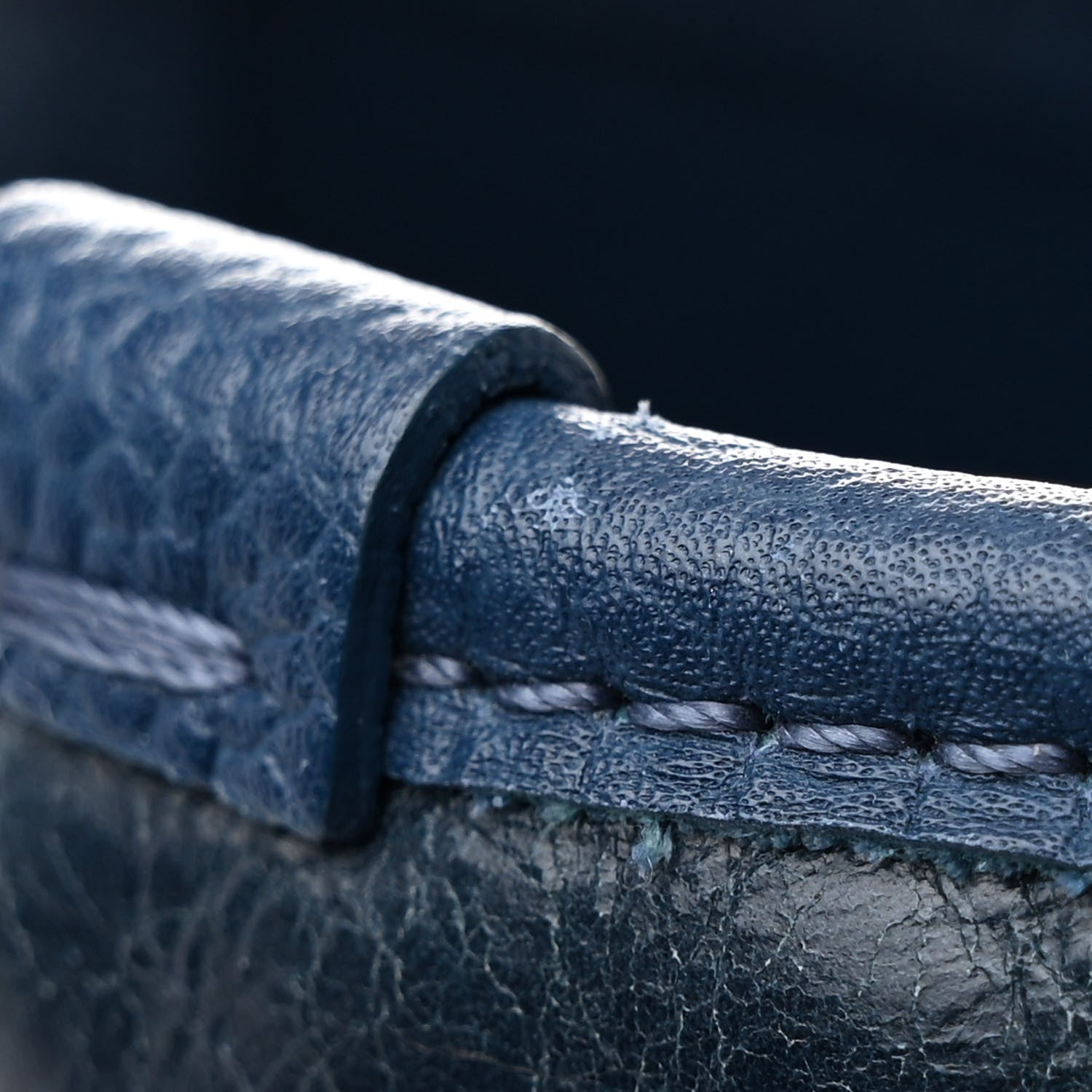 Chanel Glazed Calfskin Large Deauville Tote Blue 11 of 17