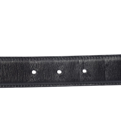 Gucci Calfskin Embossed Reversible Square G Buckle Belt 80 32 Black Brown 3 of 8