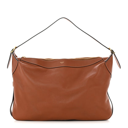 Celine Supple Calfskin Large Romy Shoulder Bag Tan 1 of 10