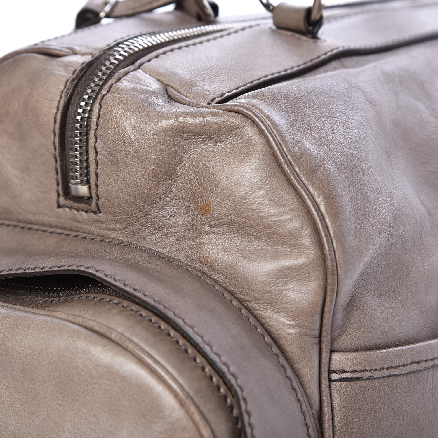 Saint Laurent Calfskin Large Vanity Bowler Taupe 12 of 12