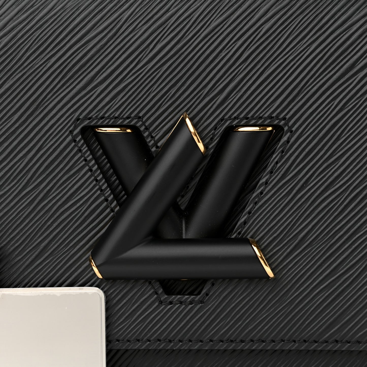 Epi Twist Shoulder Bag MM Matte Black Gold