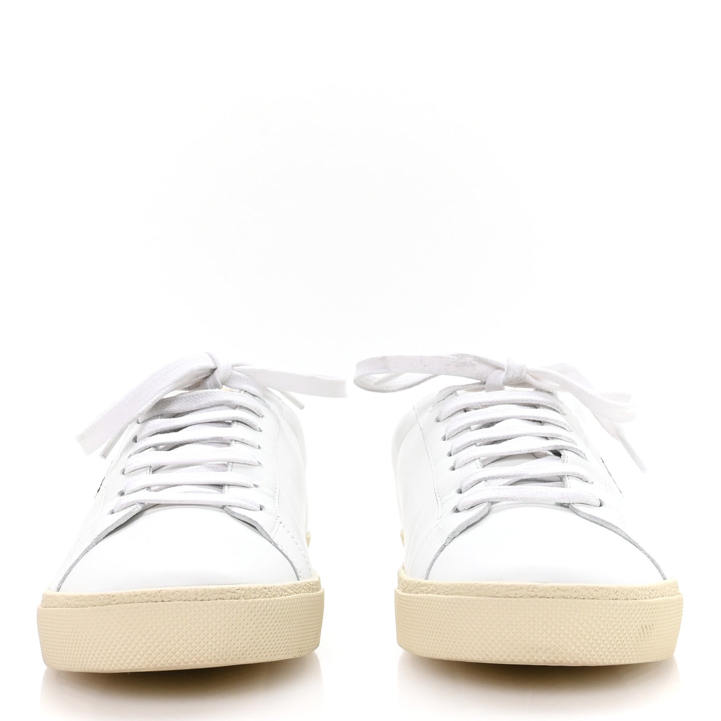 Calfskin Embroidered Court Classic Sneakers 40 White Black