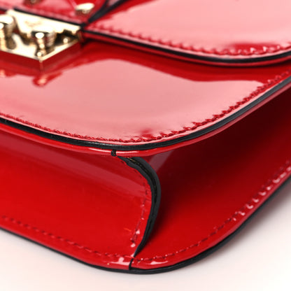 Valentino Garavani Patent Small Glam Lock Rockstud Flap Rosso Valentino 8 of 8