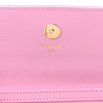 Chanel Caviar Quilted Business Affinity Clutch With Chain Flap Lilac 6 of 11
