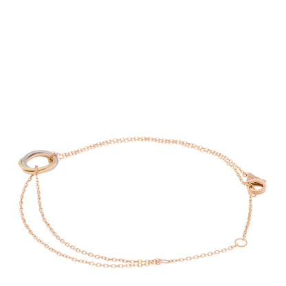 Cartier 18K Pink Yellow White Gold Trinity Bracelet 3 of 6