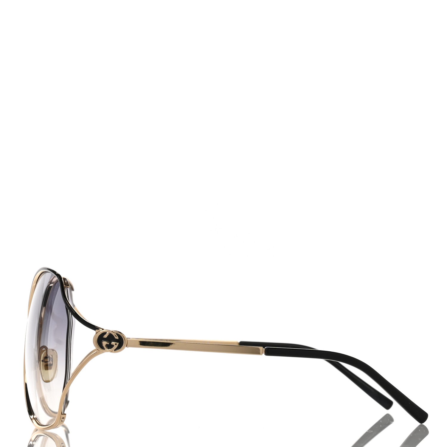 Gucci Oversized Sunglasses GG 2846/N/S Gold 3 of 9