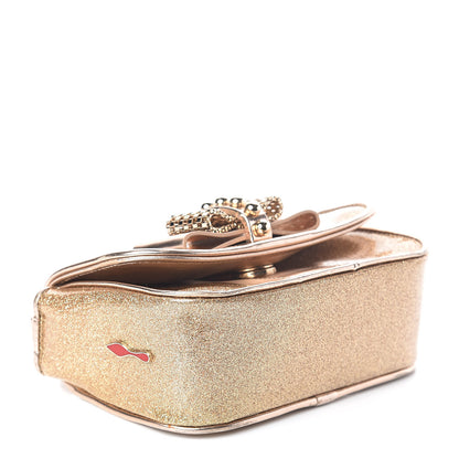 Christian Louboutin Mini Glitter PVC Specchio Sweety Charity Crossbody Bag Nude 4 of 8