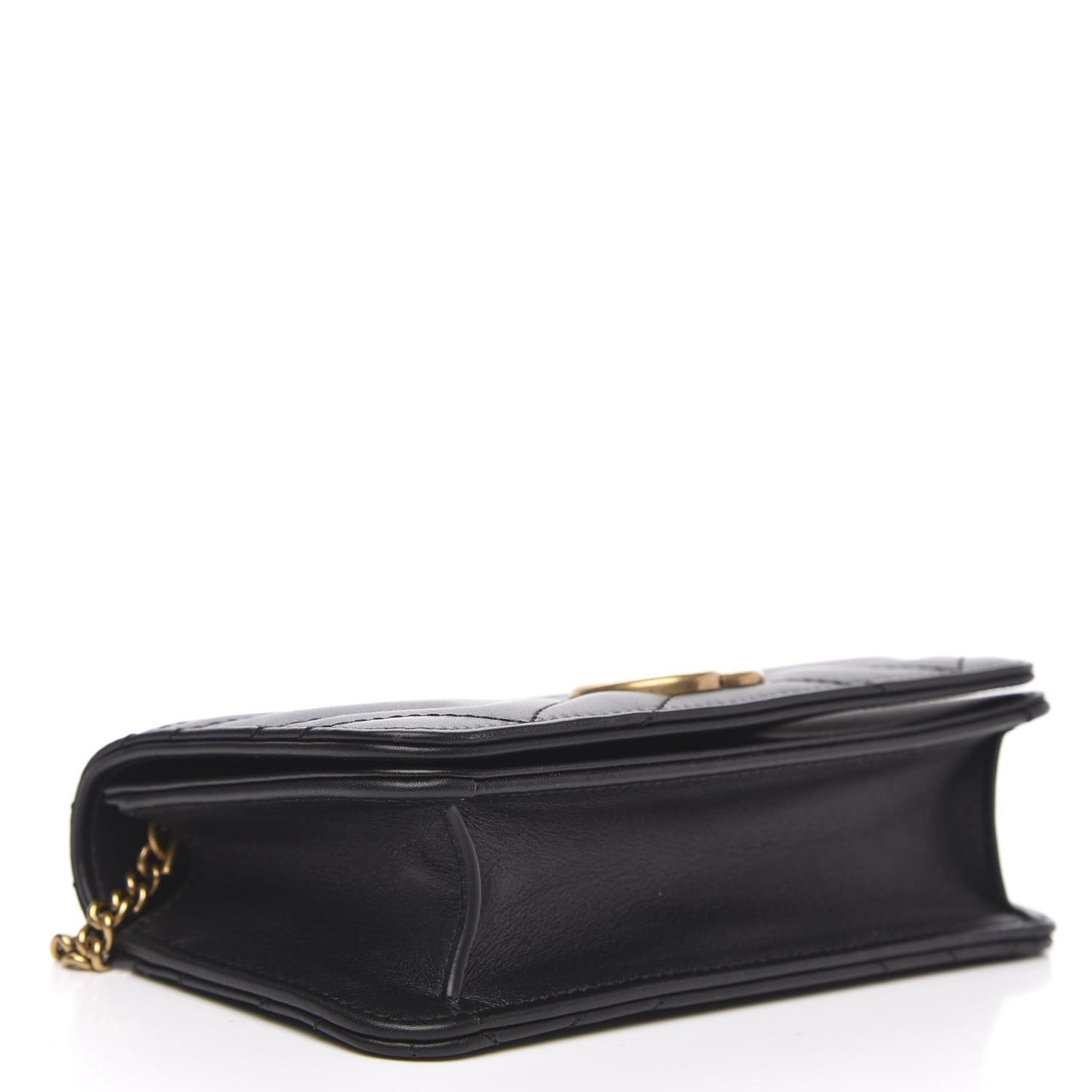 Calfskin Matelasse GG Marmont Mini Bag Black
