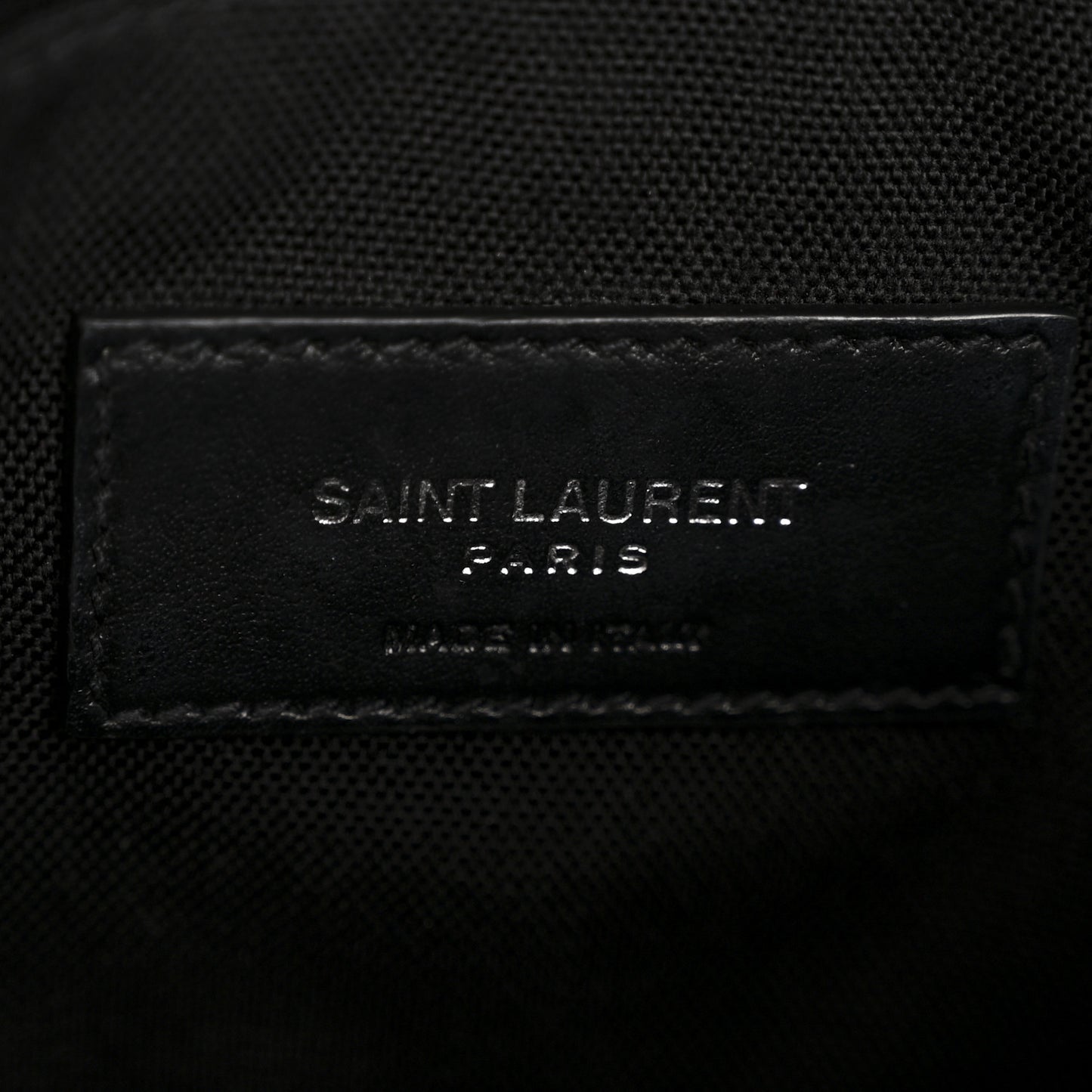 Canvas Calfskin City Belt Bag Black