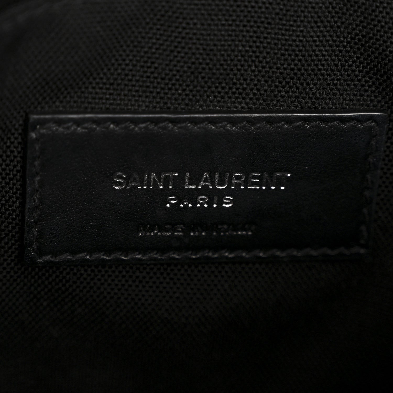 Saint Laurent Canvas Calfskin City Belt Bag Black 6 of 13