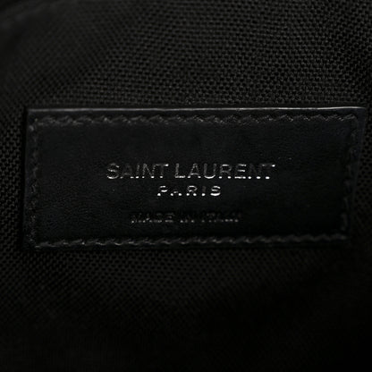 Saint Laurent Canvas Calfskin City Belt Bag Black 6 of 13