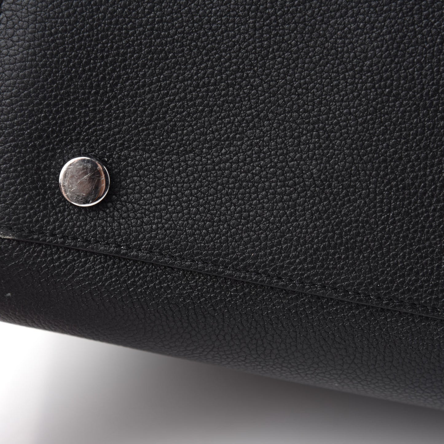 Grained Calfskin Small Sac De Jour Black