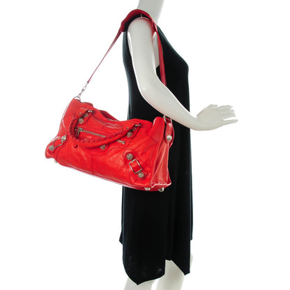 Balenciaga Agneau Giant 21 Silver Hardware Part Time Vermillion 2 of 7