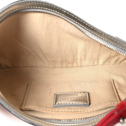 Jacquemus Metallic Calfskin Le Bisou Perle Silver 5 of 9