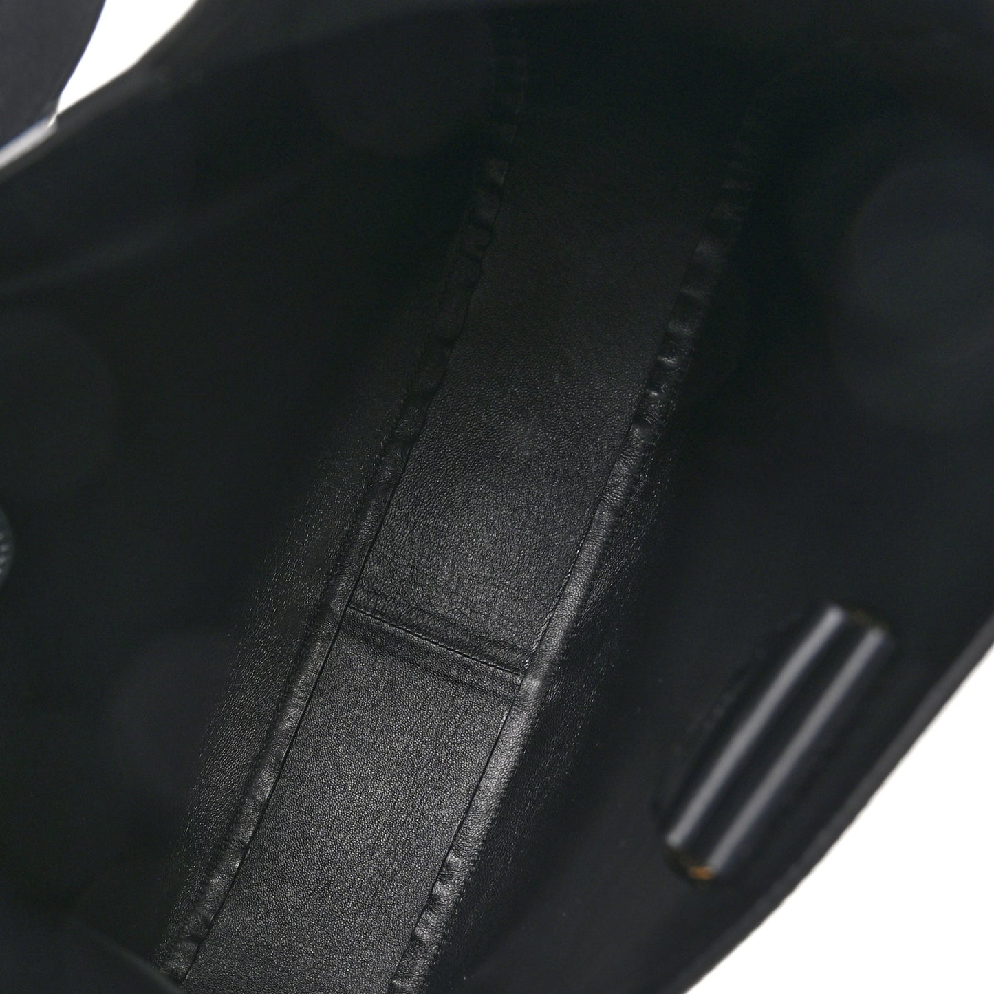 City Calfskin Triangle Large Hobo Shoulder Bag Black