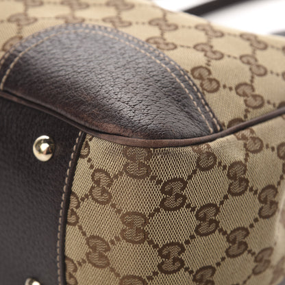 Gucci Monogram Medium Princy Tote Dark Brown 10 of 12