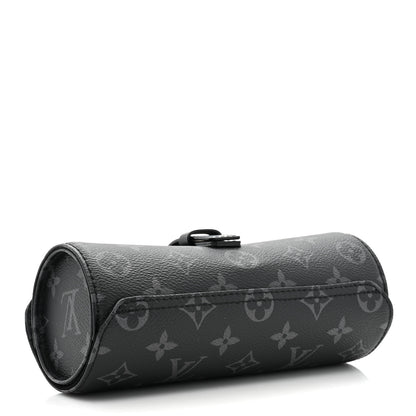 Louis Vuitton Monogram Eclipse 3 Watch Travel Case 3 of 7