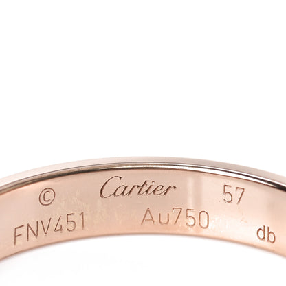Cartier 18K Pink Gold 3.5mm LOVE Wedding Band Ring 57 8 4 of 5