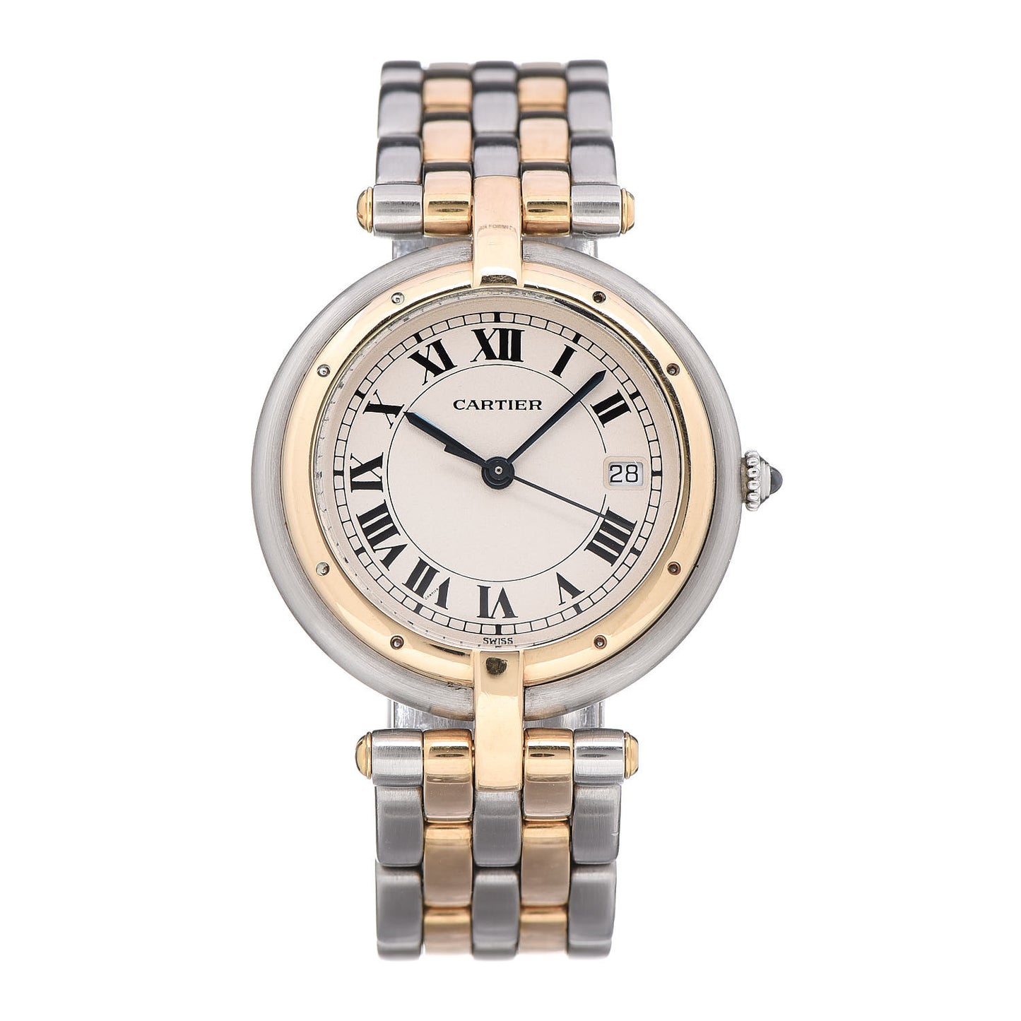 Stainless Steel 18K Yellow Gold 29mm Panthere Vendome Quartz Watch