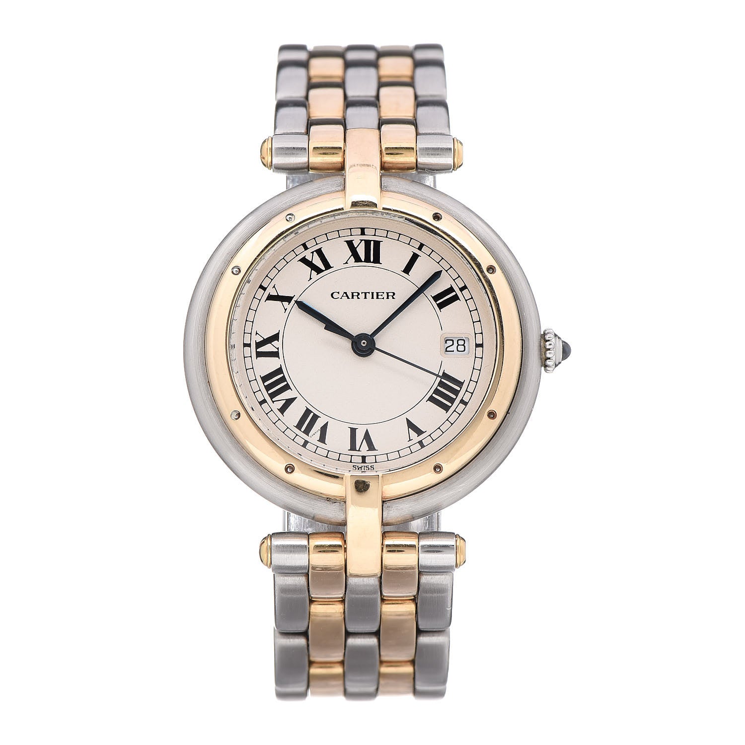 Cartier Stainless Steel 18K Yellow Gold 29mm Panthere Vendome Quartz Watch 1 of 7