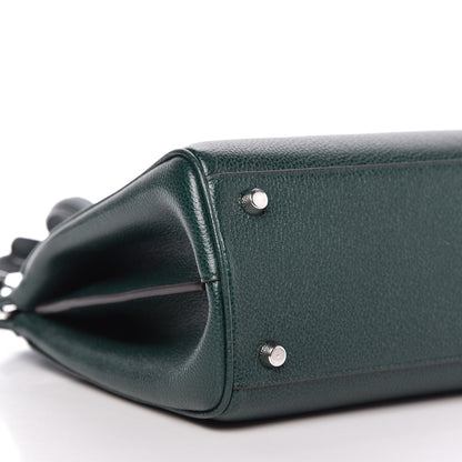 Gucci Grainy Calfskin Small Zumi Top Handle Bag Vintage Green 6 of 9