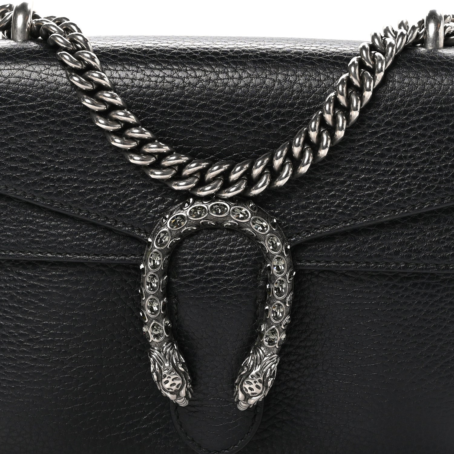 Gucci Calfskin Mini Dionysus Shoulder Bag Black 8 of 10