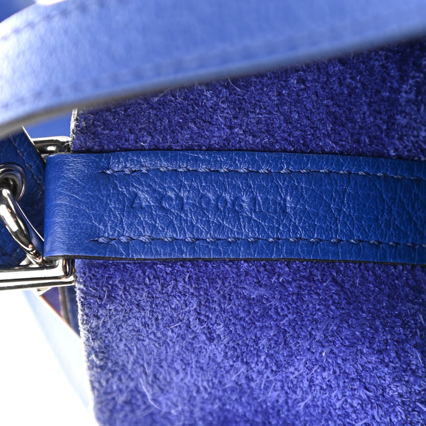 Taurillon Clemence Picotin Lock 22 MM Bleu Electrique