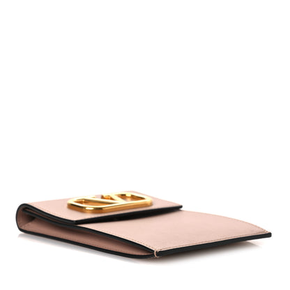 Valentino Garavani Calfskin Vlogo Phone Pouch Poudre 8 of 13