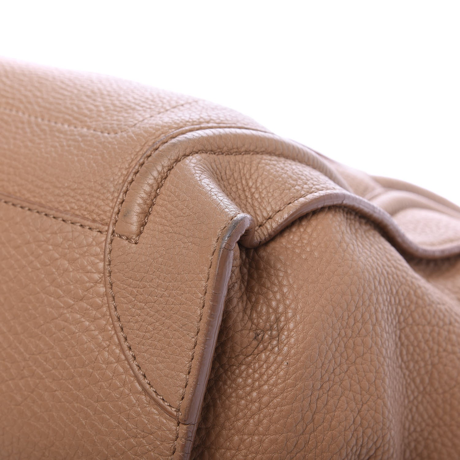 Celine Drummed Calfskin Mini Luggage Camel 11 of 13