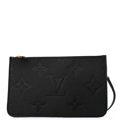 Louis Vuitton Empreinte Monogram Giant Neverfull MM Pochette Black 1 of 6