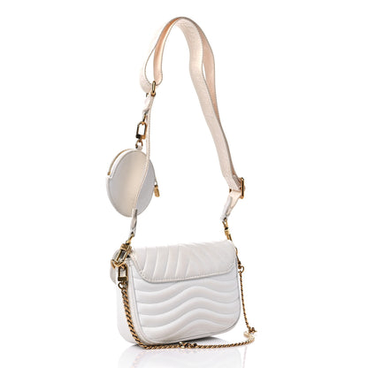 Louis Vuitton Calfskin New Wave Multi Pochette Snow 3 of 15