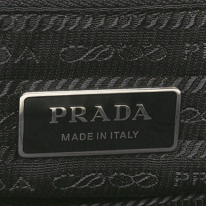 Prada Terry Cloth Tote Bag White Black 6 of 9