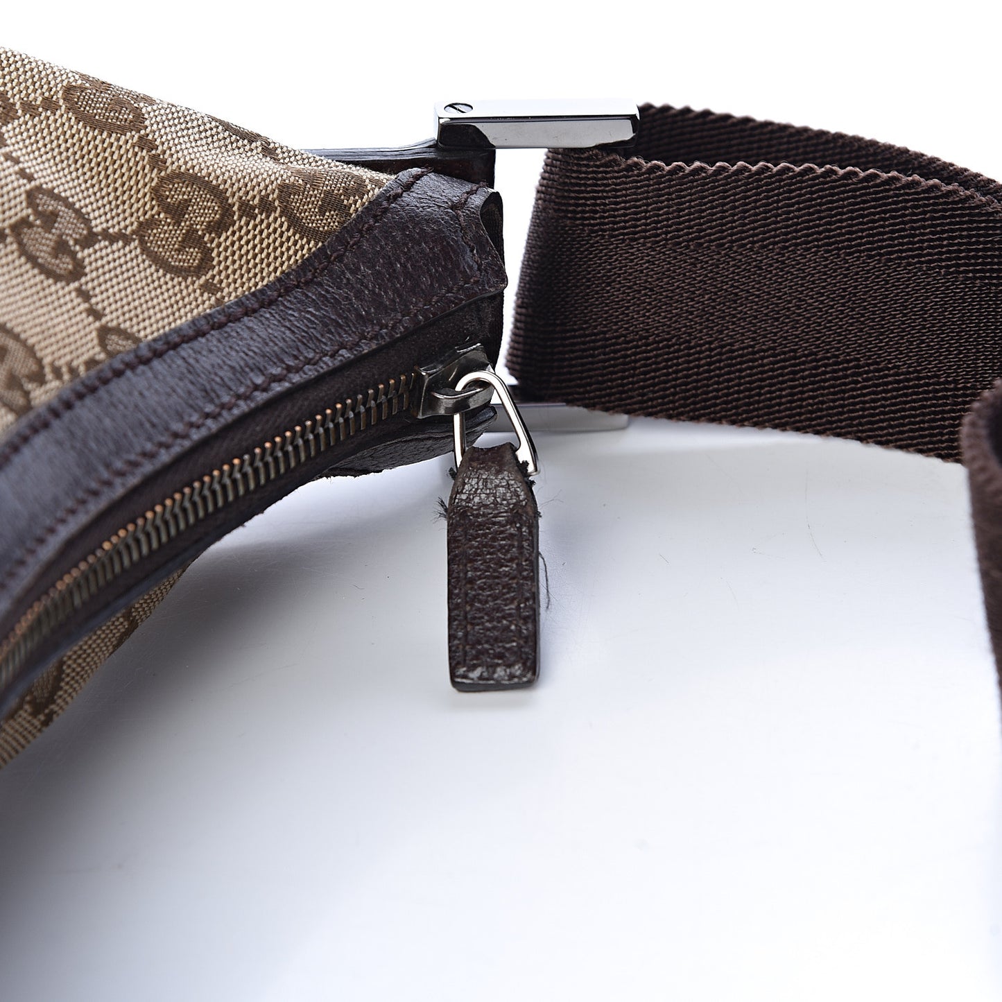 Monogram Medium Half Moon Hobo Dark Brown
