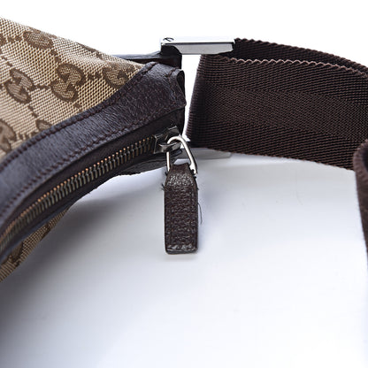 Gucci Monogram Medium Half Moon Hobo Dark Brown 10 of 15