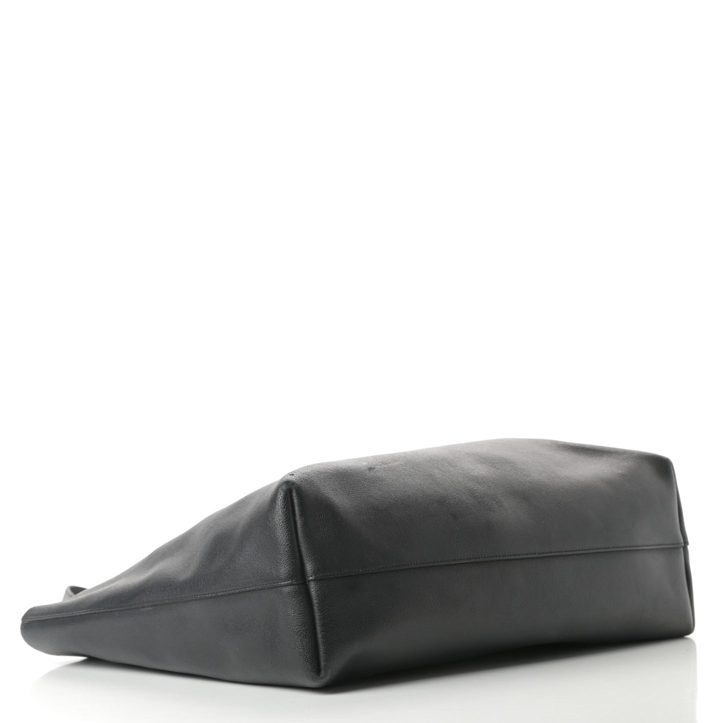 Calfskin Large Shopping Tote Black