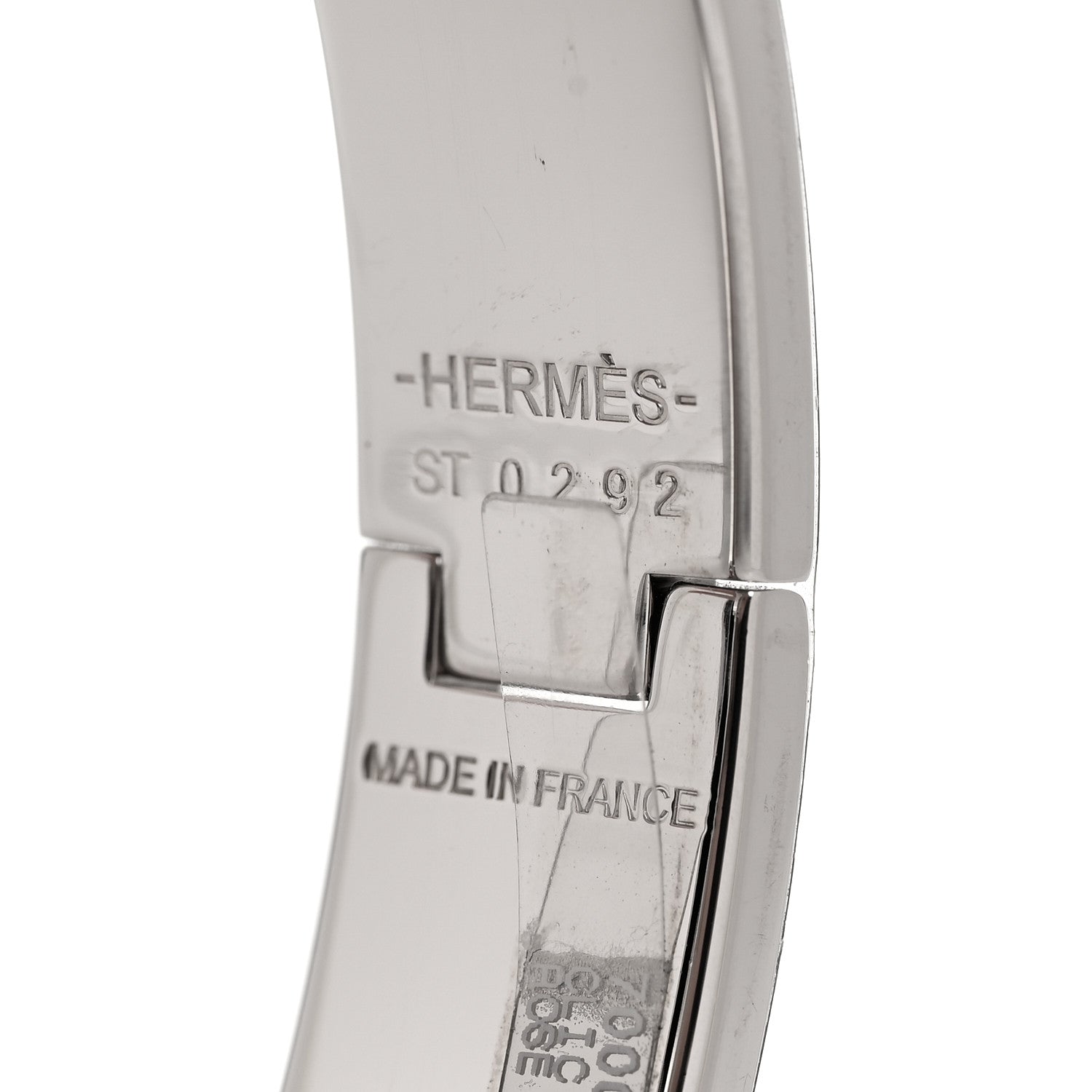 Hermes Enamel Narrow Clic Clac H Bracelet PM Rose Candeur 4 of 5