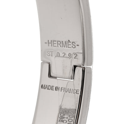 Hermes Enamel Narrow Clic Clac H Bracelet PM Rose Candeur 4 of 5