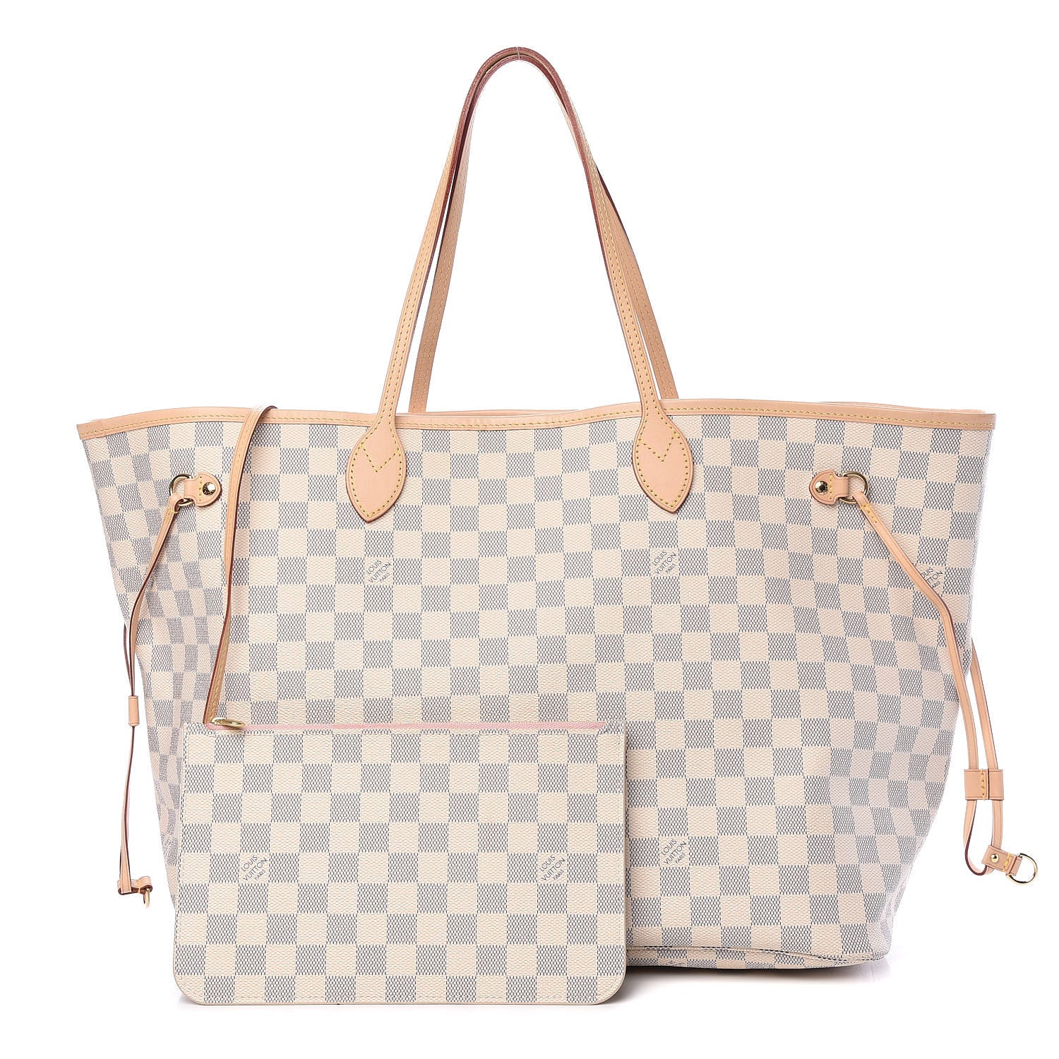 Louis Vuitton Damier Azur Neo Neverfull GM Rose Ballerine 1 of 16
