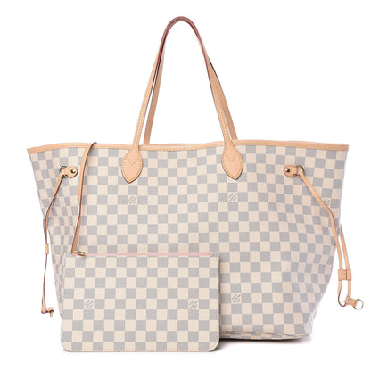 Louis Vuitton Damier Azur Neo Neverfull GM Rose Ballerine 1 of 16