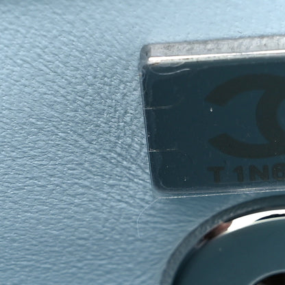 Chanel Iridescent Caviar Quilted Mini Coco Handle Flap Light Blue 7 of 9